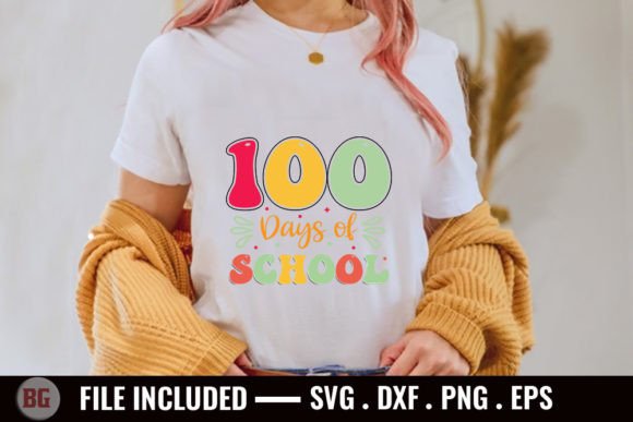100 Days of School Graphics for Crafts and Content Creators