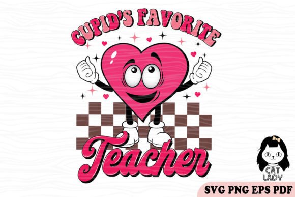 Cupid’s Favorite Teacher SVG PNG: A Versatile Graphic for Crafts and Merch