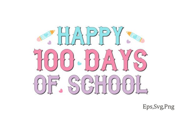 Retro 100 Days of School SVG Design: A Versatile Graphic for Crafts and Local Branding