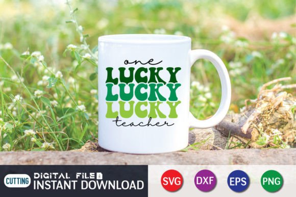 Retro One Lucky Teacher SVG: A Versatile Graphic for Crafts and Handmade Projects