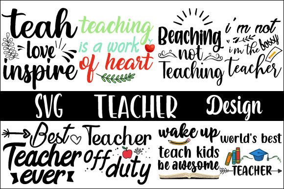 Teacher SVG Bundle: A Versatile Graphic Design Asset for Crafts and Marketing