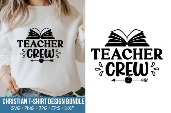 Teacher SVG, Teacher Crewi: A Versatile Graphic Design Asset for Local Business Branding
