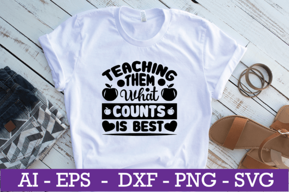 Teaching Them What Counts Teacher SVG: A Versatile Graphic Design Asset for Content Creators